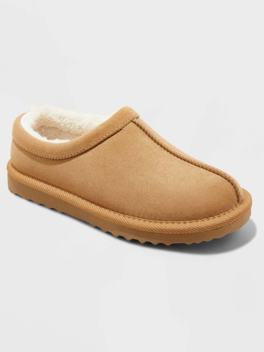 Girls Nola Faux Suede Clog Slippers - Cat & Jack - Brown - size 13 - new